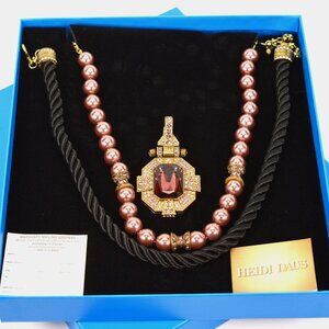 Heidi Daus Three Piece Estate Necklaces and Extender NEW IN BOX